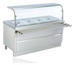 Stainless Steel Bain Marie Ice Cream Counter