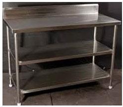 Stainless Steel Work Table With Two Under Shelf