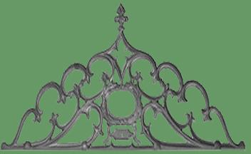 Cast Iron Crown Gate