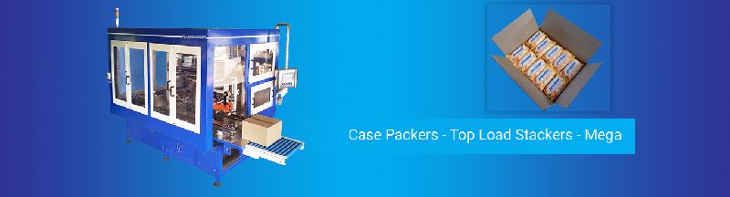 Case packers top load stacker