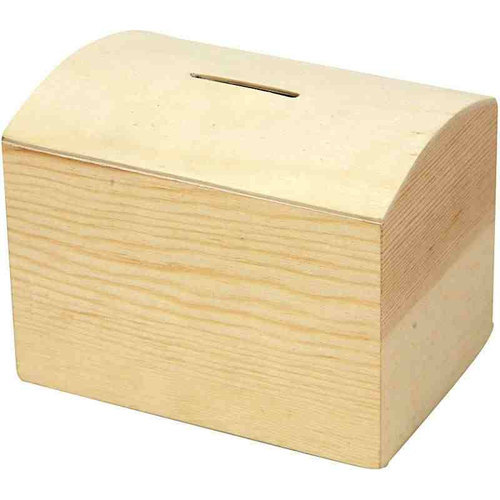 Plain Wooden Money Box