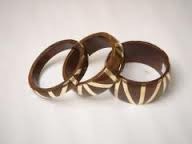 Wooden Bangles With Brass
