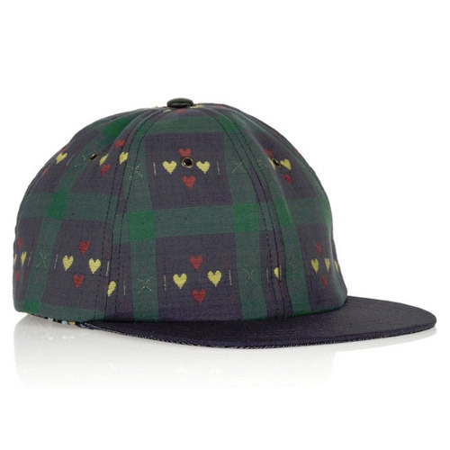 Leather Check Cap