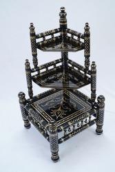 Wooden Sankheda Corner Table