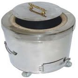 Round Stainless Steel Tandoor, Color : Silver