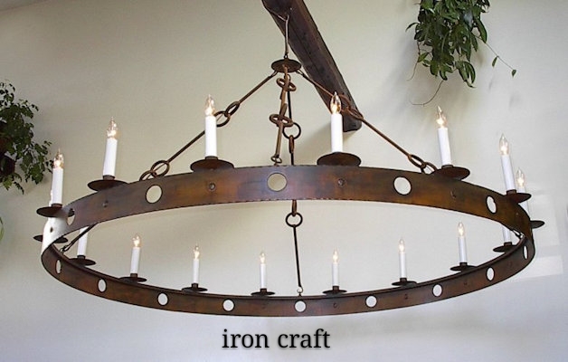 iron chandelier