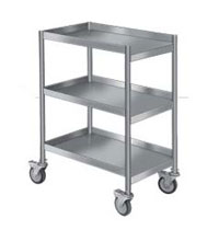 Stainless Steel Utility Trolley, Size : Standard