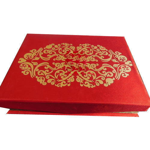 Red Satin Wedding Invitation Box