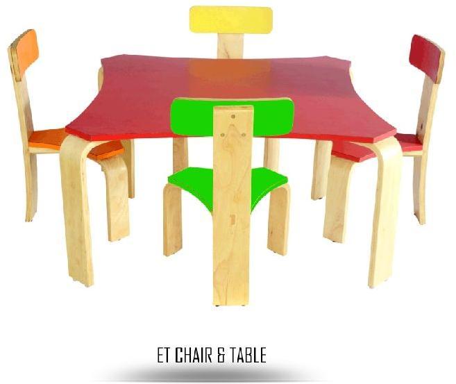 Wooden ET Table Chair Set, Feature : Termite Resistant