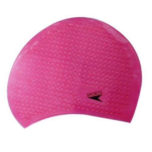 Pink Bubble Swimming Cap