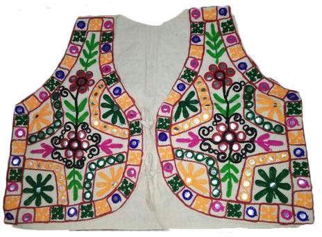 Embroidered Sleeveless Koti