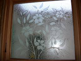 Decorative etching glass