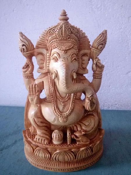 Carved wooden ganesha, Packaging Type : Carton Box