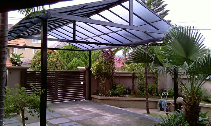 Roofing sheet installation and shade work