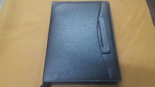 Black Leather Folder