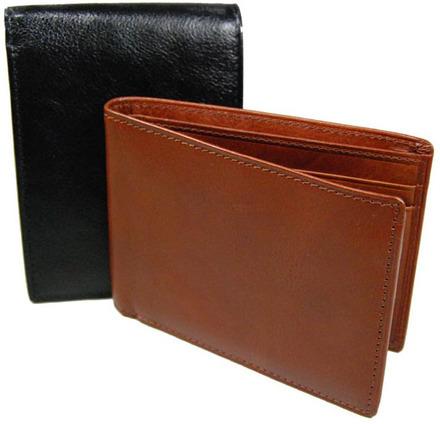 Designer leather wallet