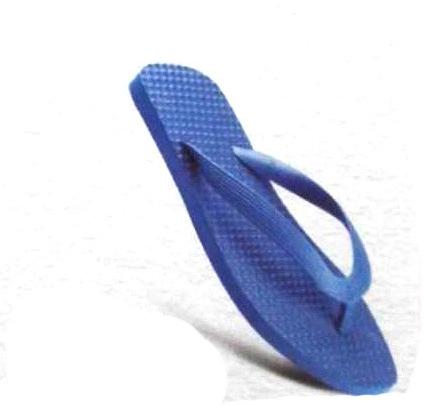 Blue Rubber Slippers, Size : 04/05, 06/10