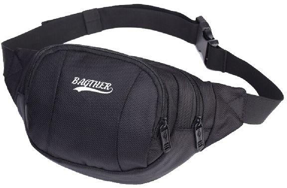 Bagther Polyester Black Waist Pack Pouch Bag