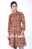 Indo Western Kalamkari Long Jacket