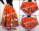 Vintage Gypsy Kutch Hand Embroidery Skirt