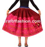 Vintage Kuchi Gypsy Hippie Style rabari skirt
