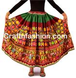 Vintage Kutch Embroidered and mirror work Skirt