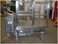 CONTROL PANEL OPERATED SCISSORS LIFTING PLATFORM