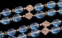 carved glass beads