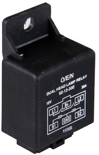 50Hz 200-400gm Dual Headlamp Relay, Operating Temperature : -25 +85deg C