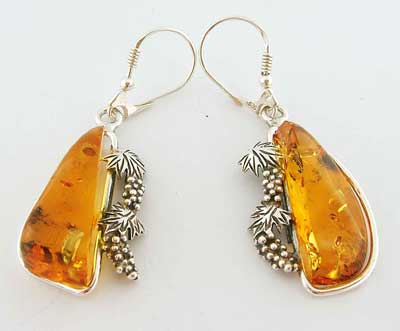 Baltic Amber Earrings - 35