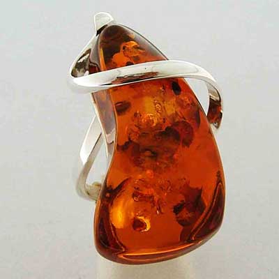 Baltic Amber Ring - 37