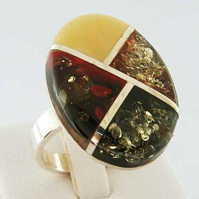 Baltic Amber Ring - 42