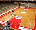 Polished Pvc Indoor Sports Floorings, for Basketball, Color : Brown