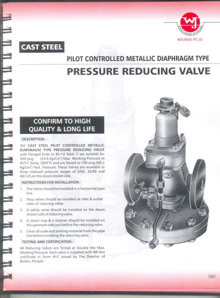Cast Steel Pressure Reducing Valve