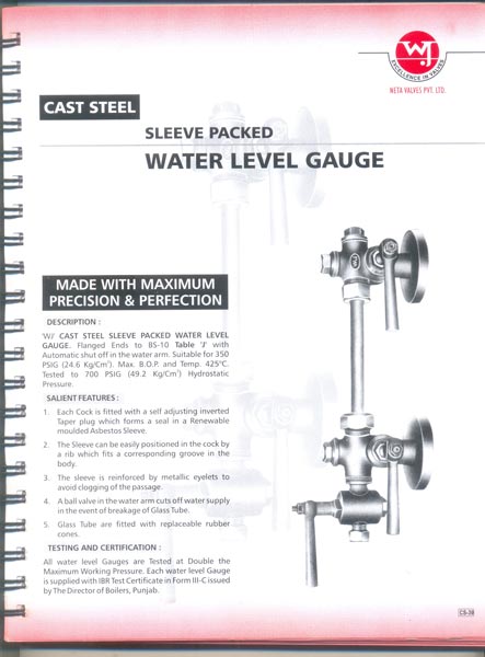 Cast Steel Water Level Gauge, Feature : Easy To Fit, Rust Proof