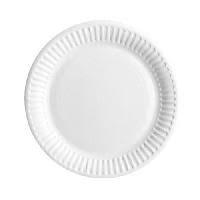 White paper plate