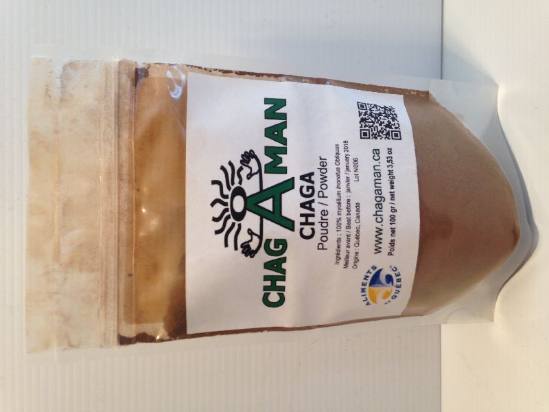 100 Grammes Non Extracted Chaga Mushroom Powder