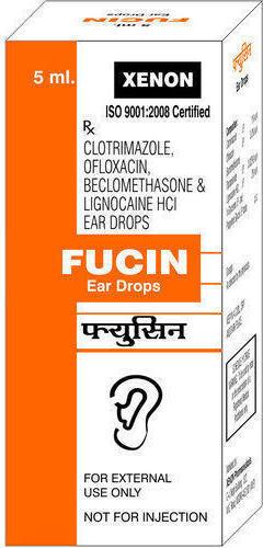 Fucin Ear Drop, Sealing Type : 3 pieces, with dropper