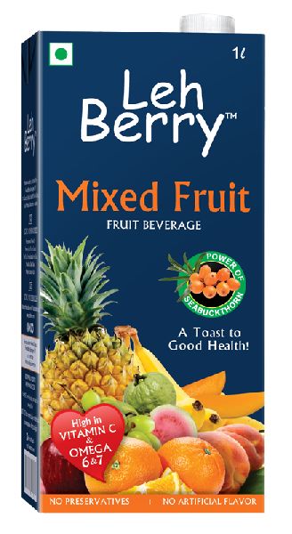 Leh Berry Mixed Fruit Juice, Packaging Type : Pouches