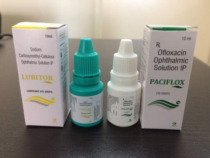 Paciflox & Lubitor Eye Drops