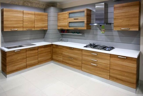 Wooden Modular Kitchen, Design : Customized, Standard