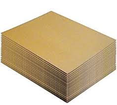 Corrugated cardboard sheets