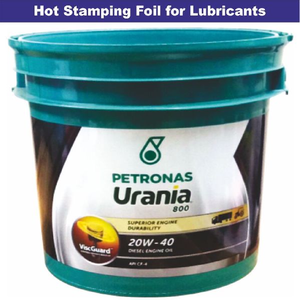 Hot Stamping Foil for Lubricants