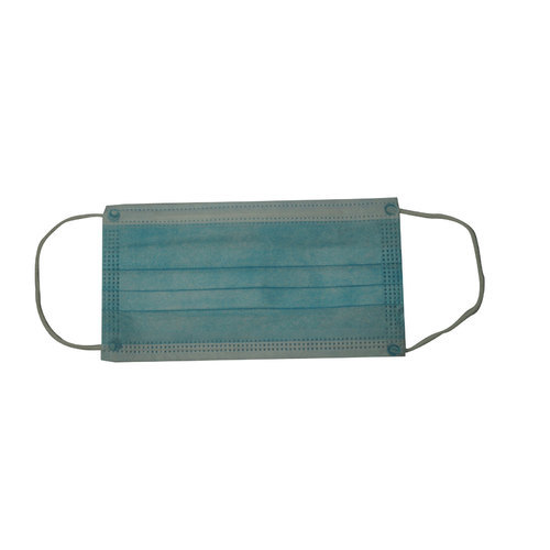 Three Ply Fabric Surgical Mask, for Used in Medical, Dental, Laboratory etc, Color : Sky Blue