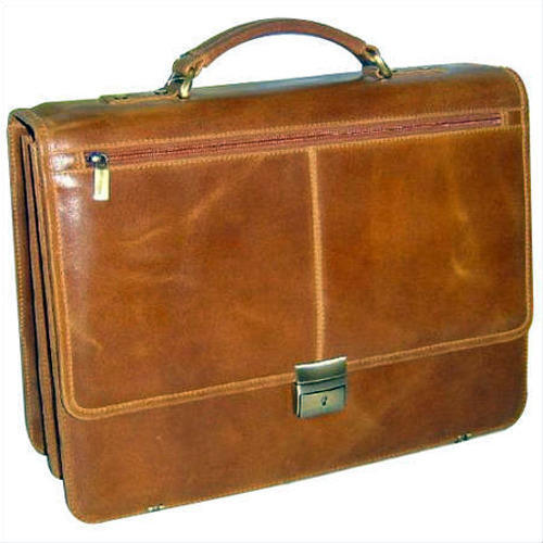 Light Brown Leather Executive Bag
