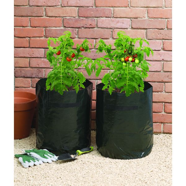 Anandi Greens UV Protected Double Layer Poly Plastic Plants Grow Bag Pack  of 15 Size 20x20x35 cm