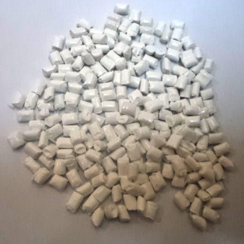 White Colored PP Granules