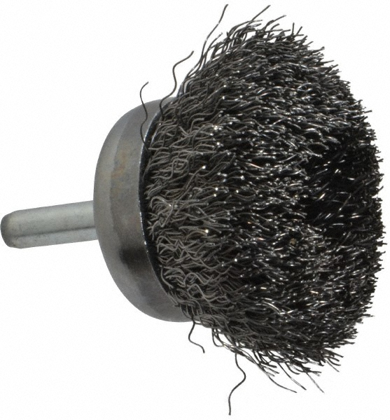Shank Mounted Crimped Steel Wire Cup Brush