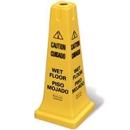 Rubbermaid 6277-77 Multi-Lingual "Caution Wet Floor" Imprinted Safety
