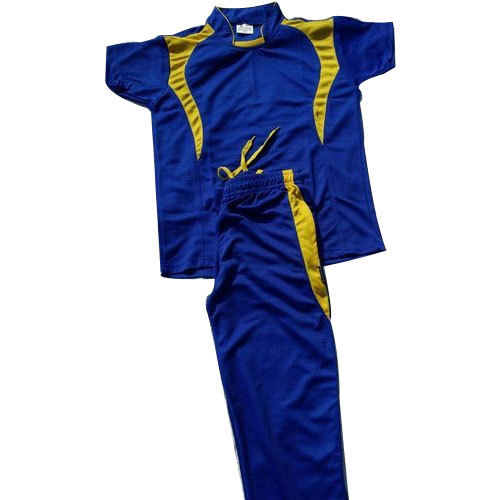 Blue Half Sleeve Cricket Uniform, Size : Customized
